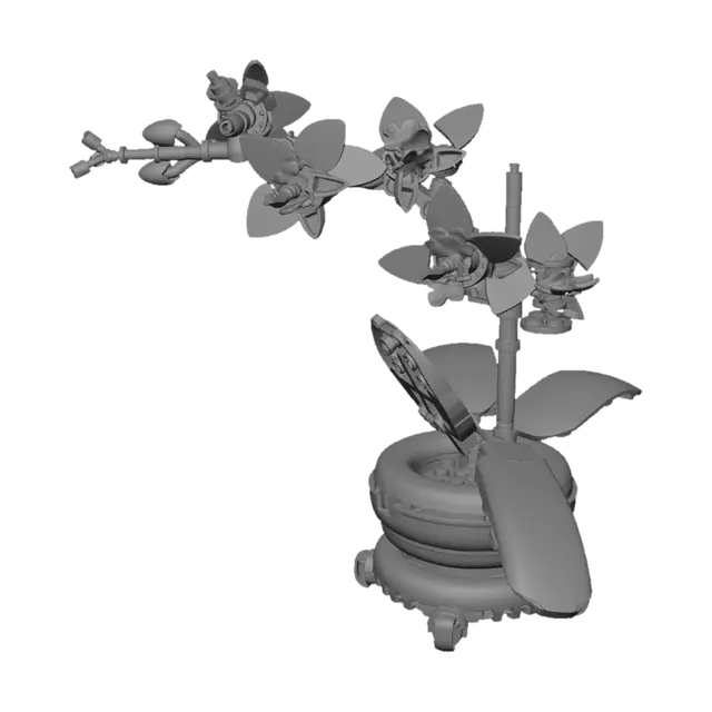 3D model for Lego Orchid Bonsai