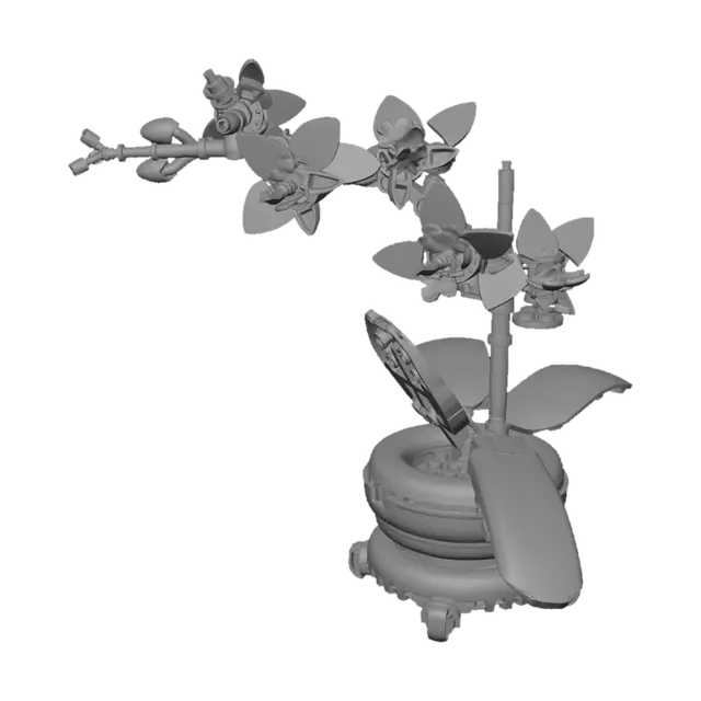 3D model for Lego Orchid Bonsai
