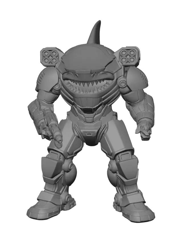3D model for Steel Shark Warmech