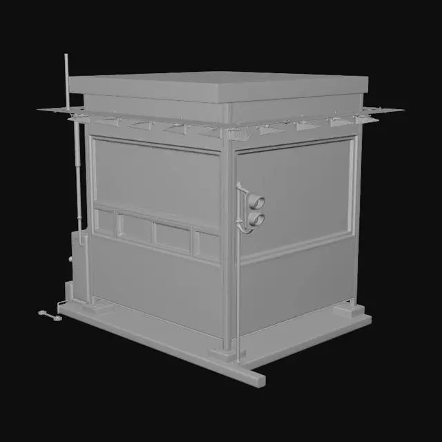3D model for Guard Booth at Sunset