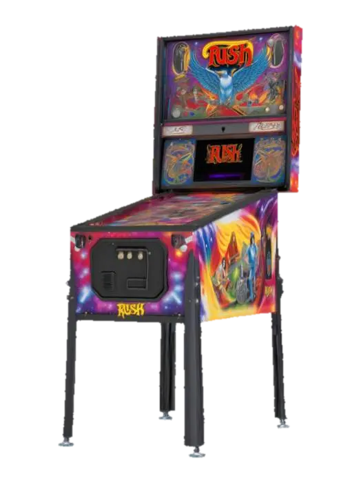 Rush Pinball Machine 3D model, vytvořený pomocí AI