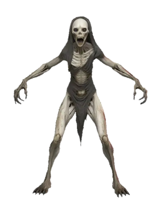 Ravenous Specter 3D model, vytvořený pomocí AI