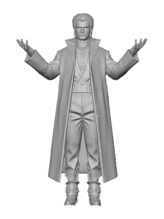 3D model for Create for Me a Character that is a cobination of Elvis and Count dracula .