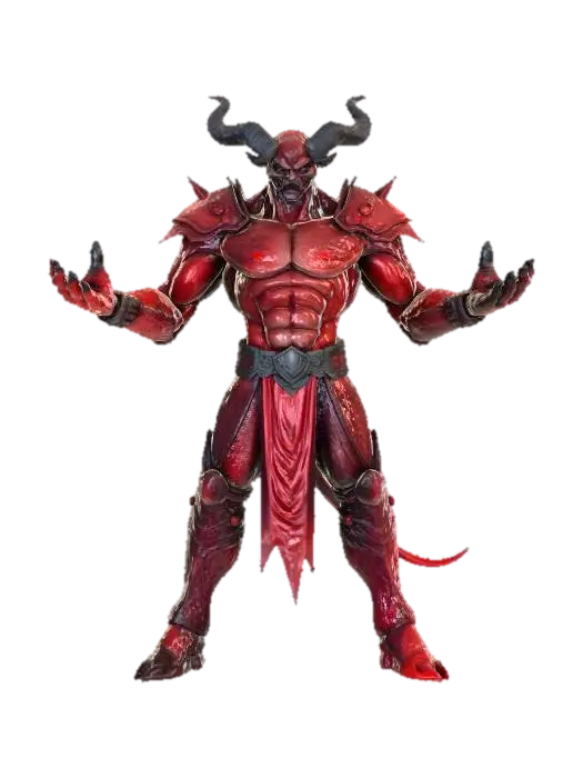 Modello 3D faust tim vigil comic character, generato dall’IA