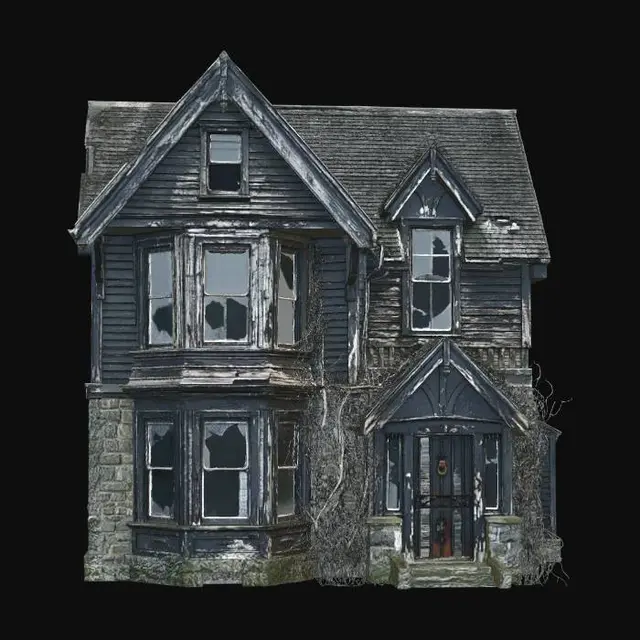 3D model for The Crumbling Victorian House