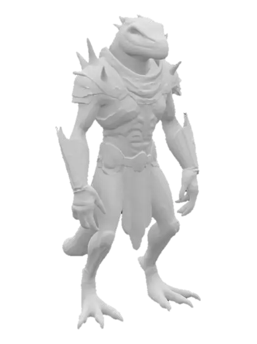 3D model for Lizard Warrior