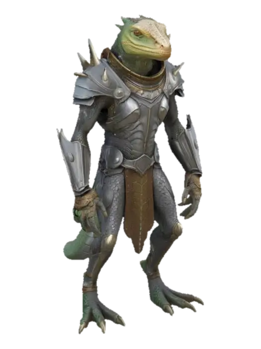 3D model for Lizard Warrior