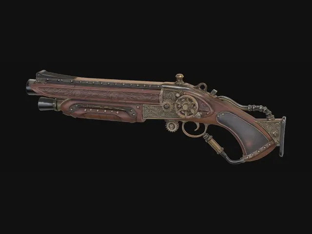 3D model for Gilded Gear Revolver