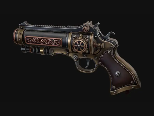 3D model for Brass Cog Revolver