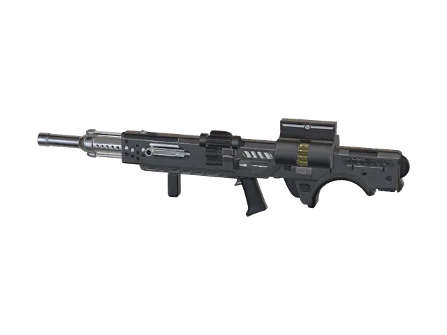 3D-модель Skullmark Railgun - Sciifantasy, сгенерированная ИИ