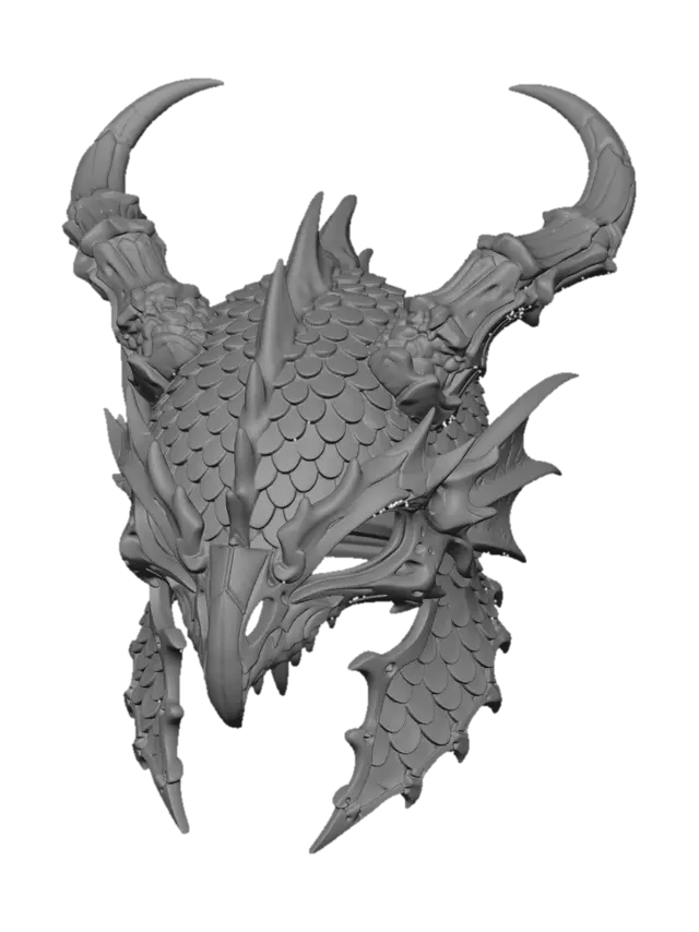 3D model for Dragon Skull