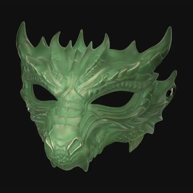3D model for White Dragon Mask