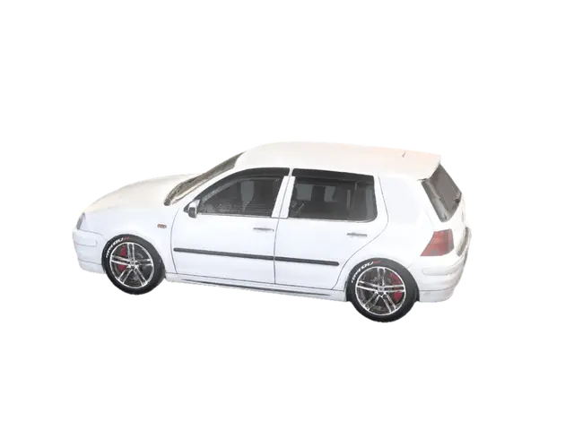 Beyaz Volkswagen Golf Galerisi - Gallery 3D model, vytvořený pomocí AI