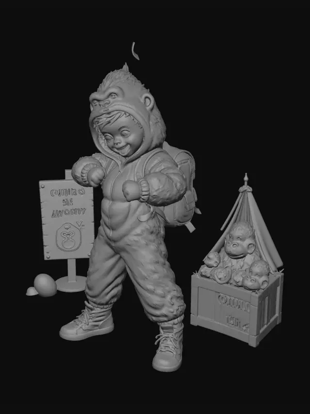 3D model for Gorilla Club Adventure
