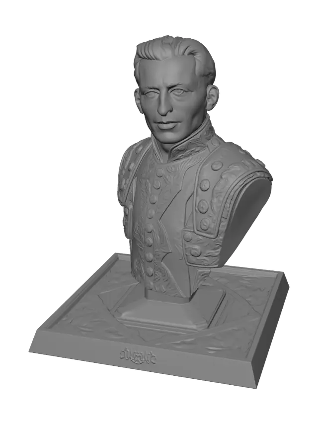 3D model for Monochrome Portrait of a Gentleman