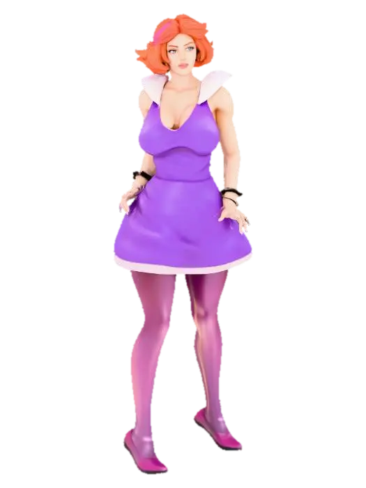 Futuristic Elegance - Jane 3D model, vytvořený pomocí AI
