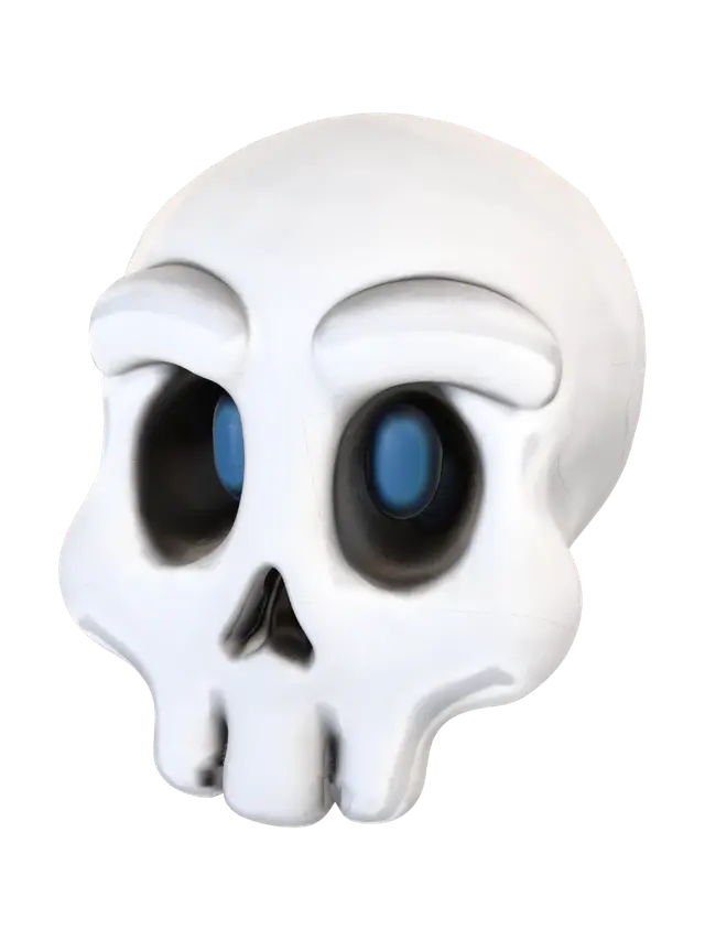 3D model for Blue-Eyed Skull