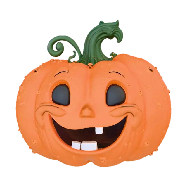 3D model for #Halloween2025#, cute, friendly, Innocent lively detailed fantasy halloween pumpkin