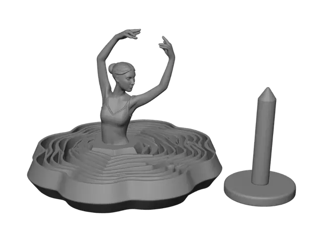 3D model for Topographic Ballerina