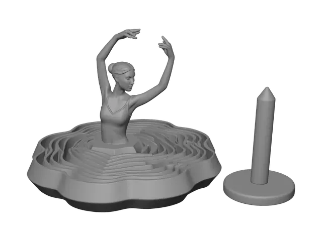 3D model for Topographic Ballerina
