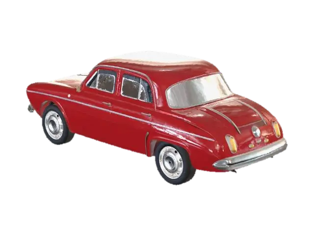 Red Classic Car - Automobiles 3D model, vytvořený pomocí AI