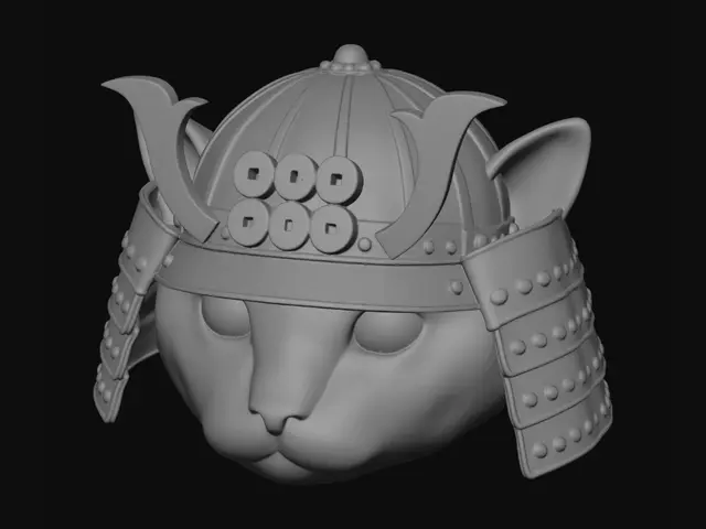 3D model for Black Cat Samurai