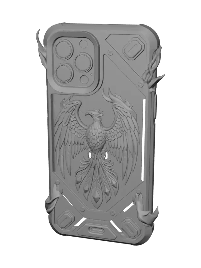 3D model for Phoenix Rising Armor Case