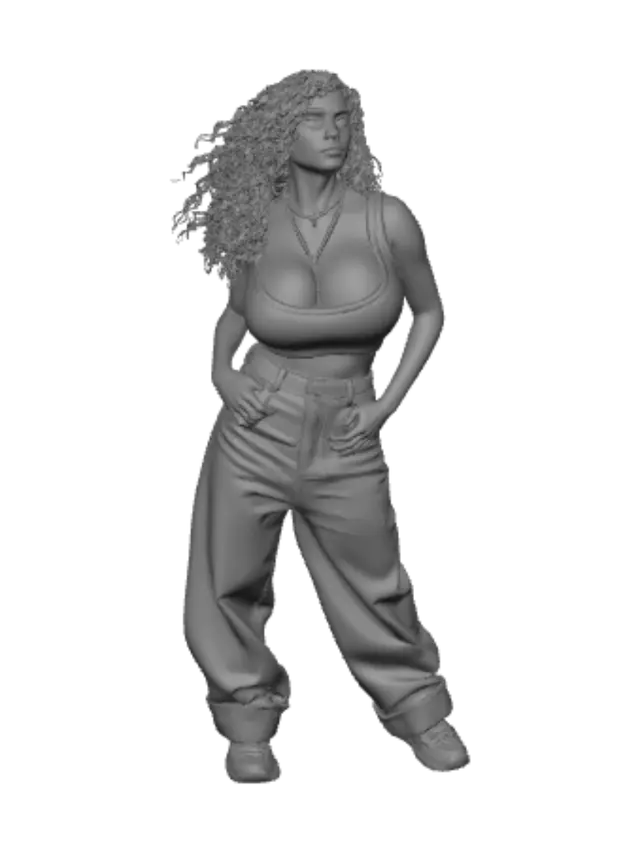 3D model for Street Muse in Denim