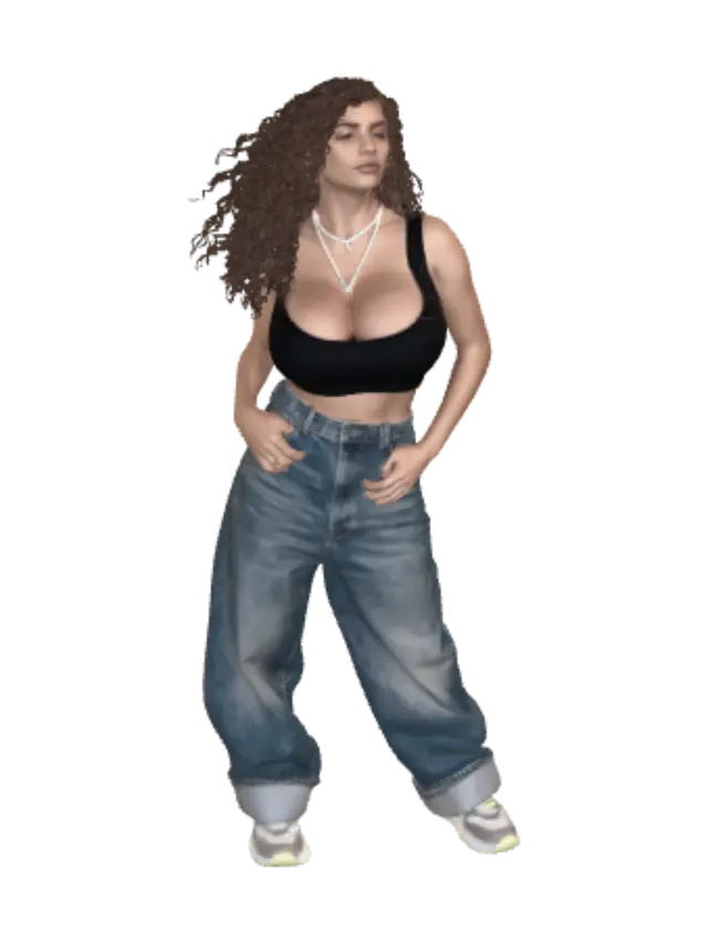 3D model for Street Muse in Denim