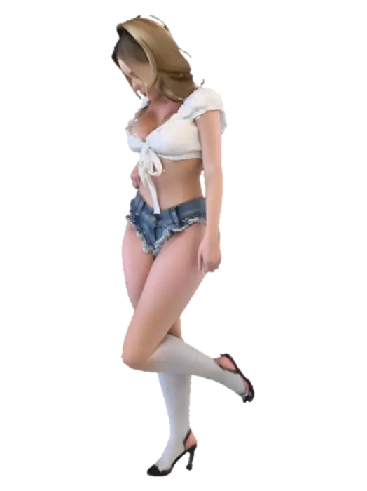 Denim Style - Pants 3D model, vytvořený pomocí AI