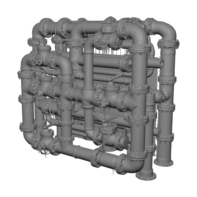 3D model for Rusty Pipe Network