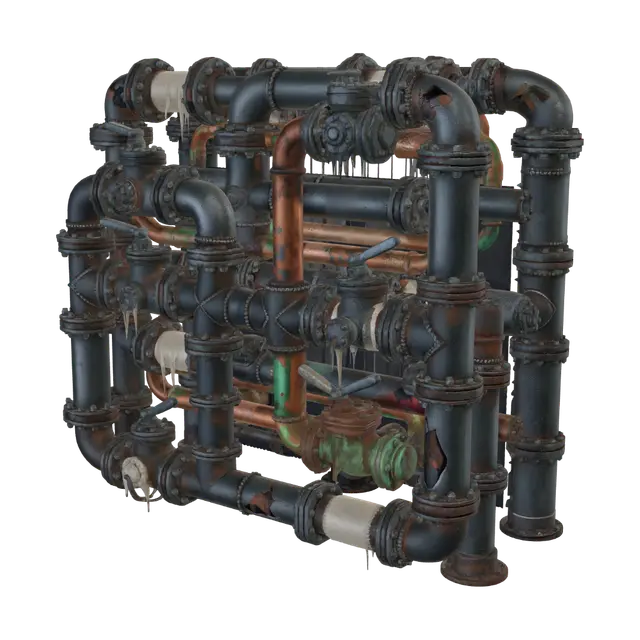 3D model for Rusty Pipe Network