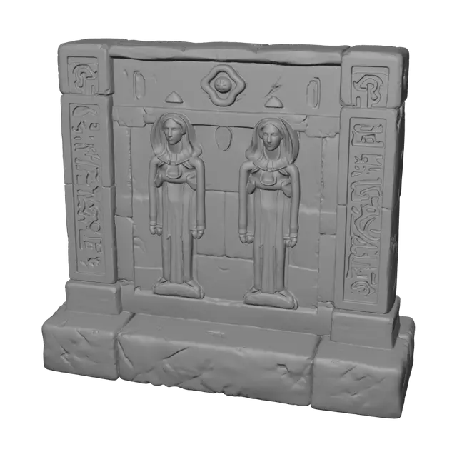 3D model for Three-Panel Egyptian Relief Tablet