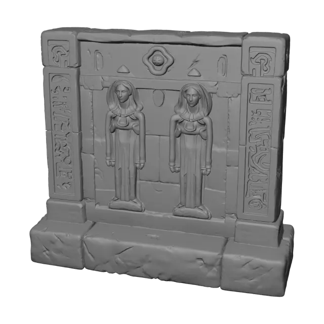 3D model for Three-Panel Egyptian Relief Tablet