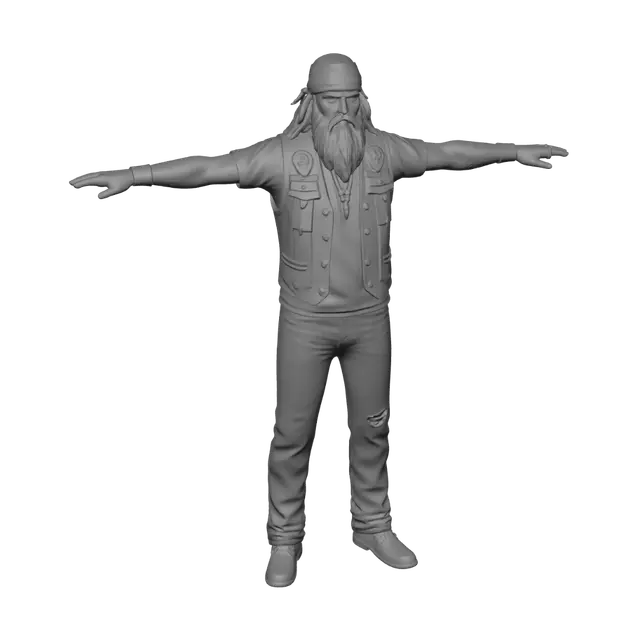 3D model for Grizzled Road Warrior