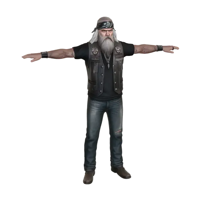 3D model for Grizzled Road Warrior