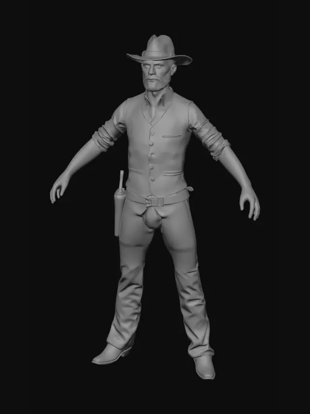 3D model for Lone Cowboy