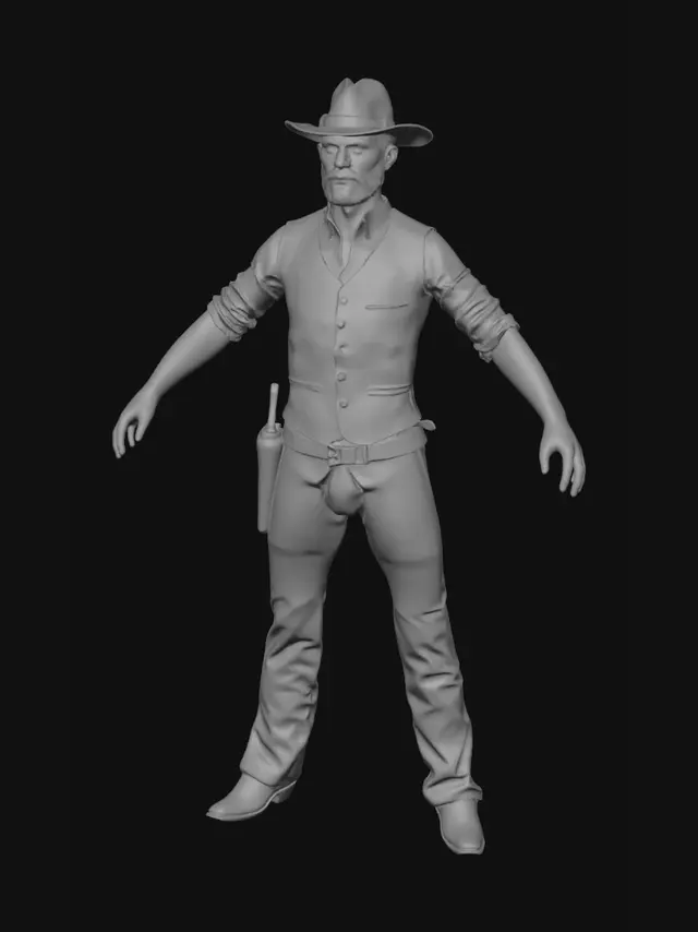 3D model for Lone Cowboy