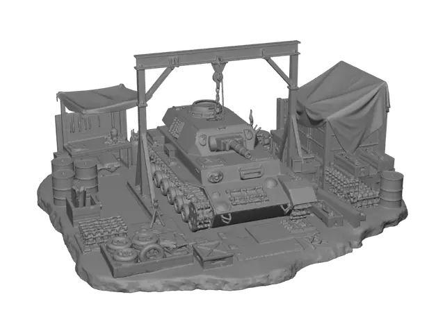 3D model for Panzer Repair Yard
