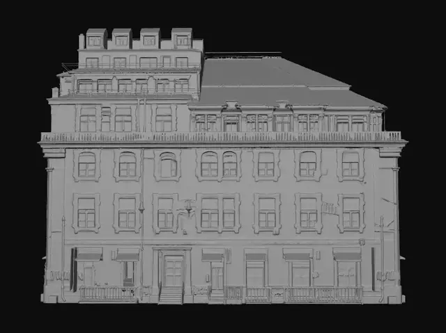 3D model for Azure Corner Building