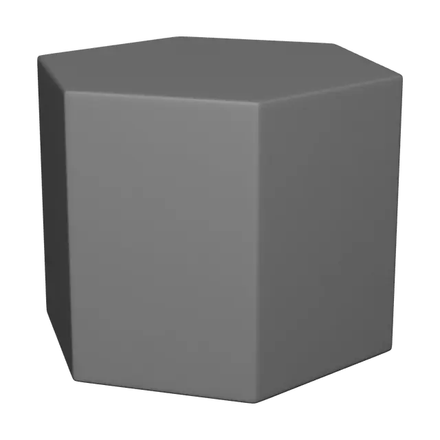 3D model for Stylized Hexagonal Prism