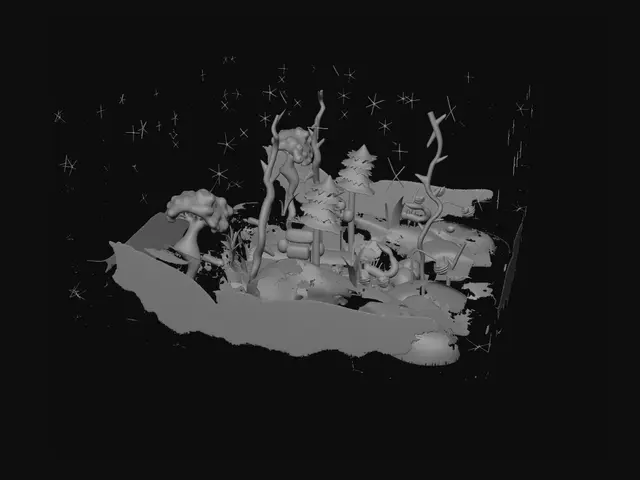 3D model for Starry Night Over the Hill