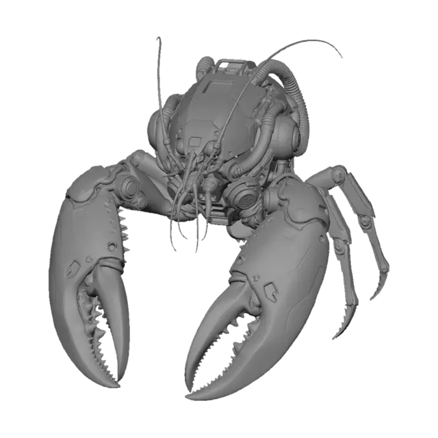 3D model for Crimson Mecha-Scorpion