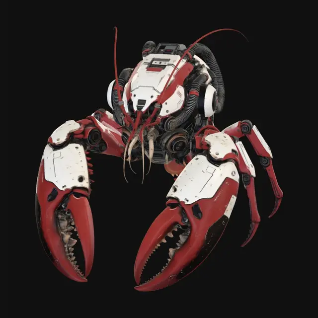 3D model for Crimson Mecha-Scorpion