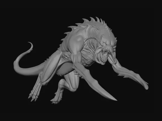 3D model for Scarlet Scythefiend