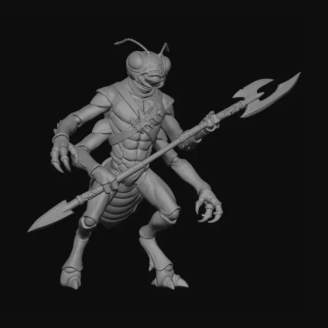 3D model for Ironclad Mantis Warrior