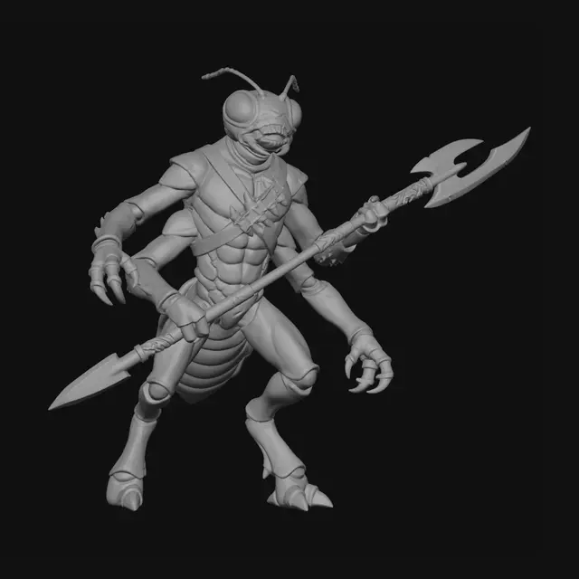 3D model for Ironclad Mantis Warrior