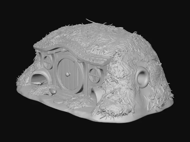 3D model for Mossy Hobbit Burrow