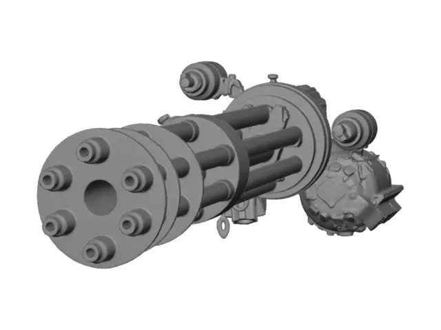 3D model for Rotary Gatling gun