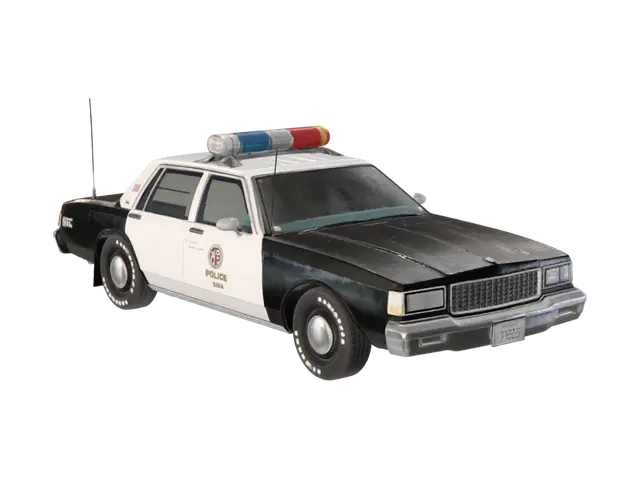 Police EE.UU - Patrol 3D model, vytvořený pomocí AI